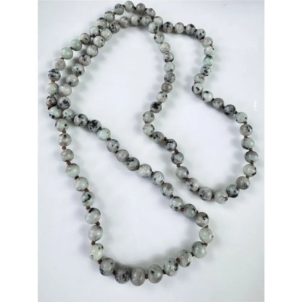 Kiwi Jasper Bead Necklace